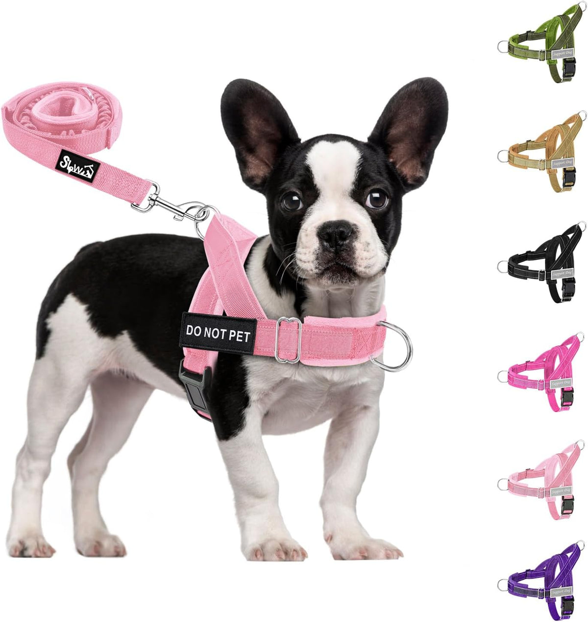SlowTon No Pull Dog Harness with Front Clip - Heavy Duty, Soft Padded