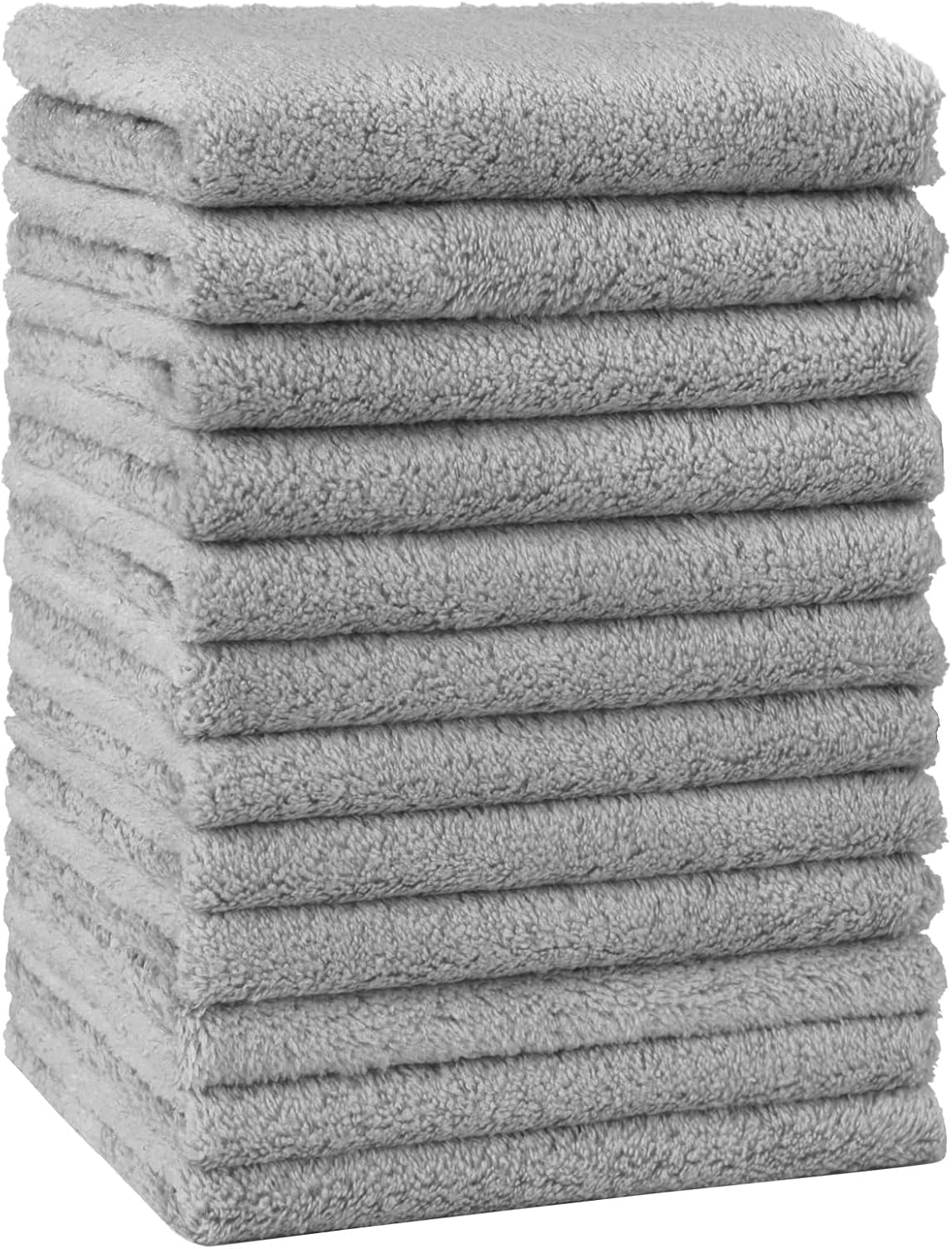 HOMEXCEL Baby Washcloths 24 Pack Microfiber Coral Fleece Soft Wash Cloths