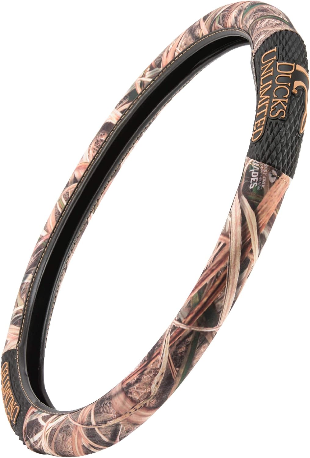Ducks Unlimited Steering Wheel Covers, Universal Fit, Easy to Install for Car Truck Van SUV, Mossy Oak Shadow Grass Blades (SIOC)