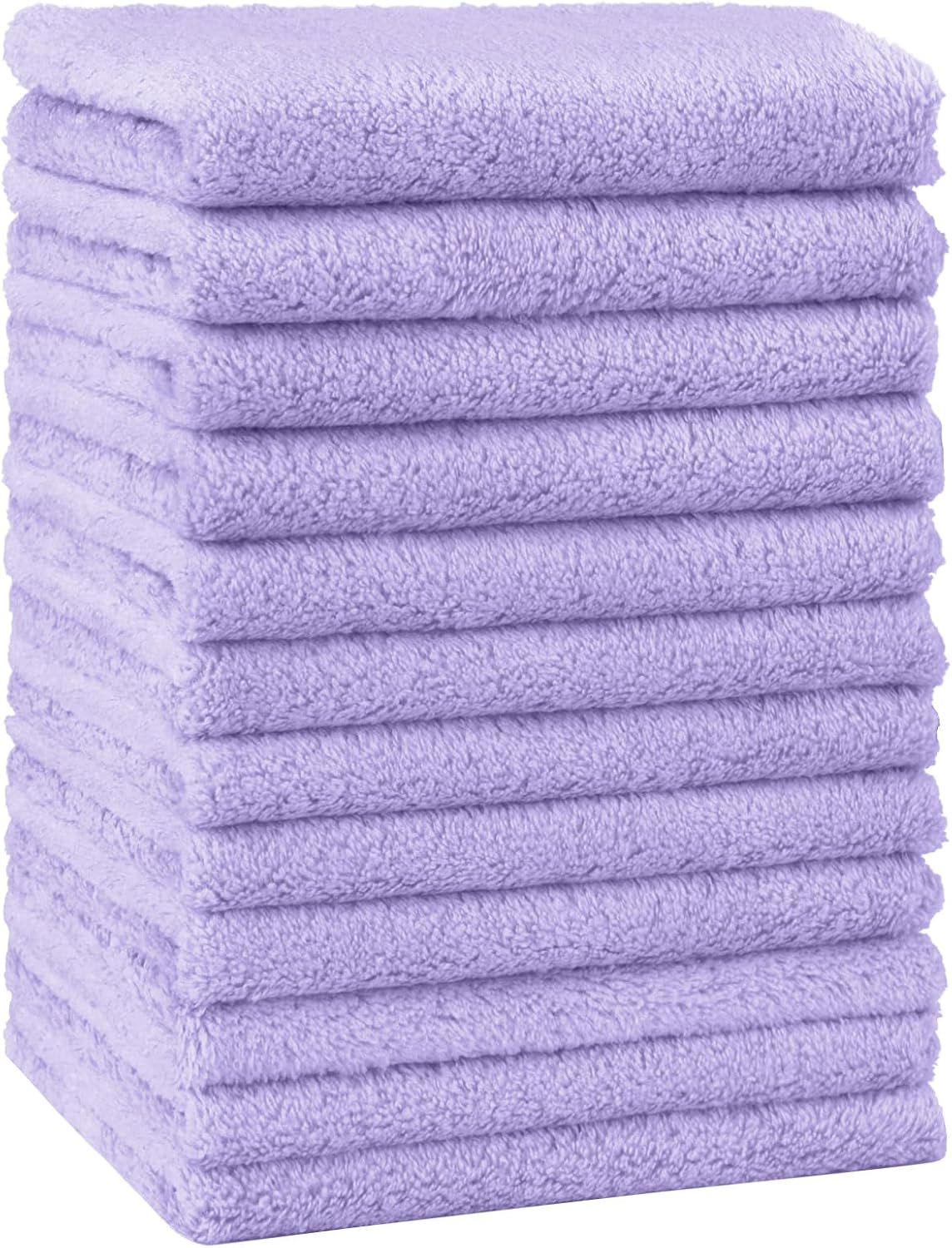 HOMEXCEL Baby Washcloths 24 Pack Microfiber Coral Fleece Soft Wash Cloths