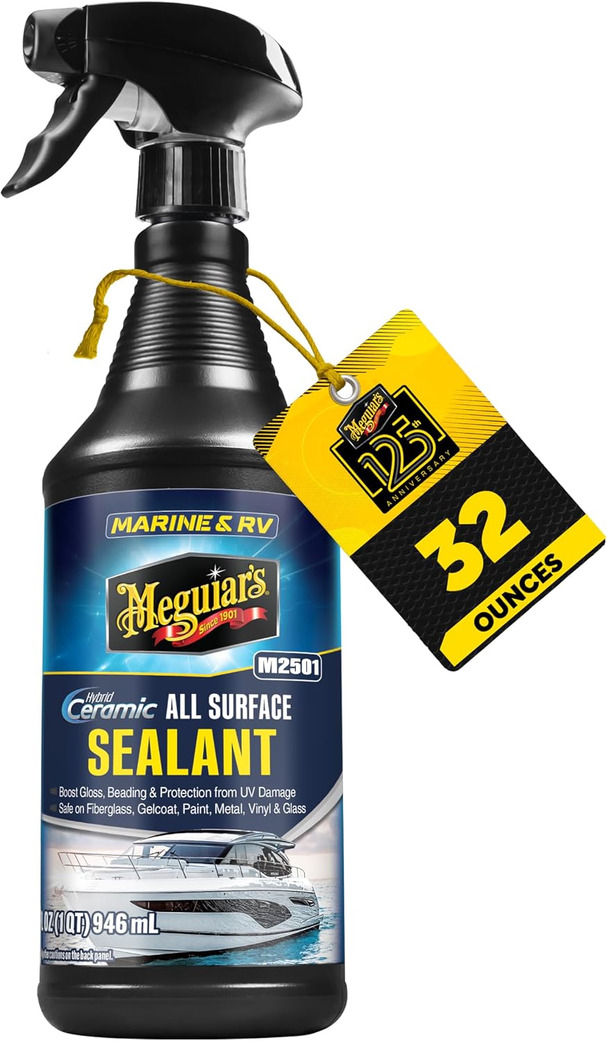 Meguiar's M2501 Marine/RV Hybrid Ceramic All Surface Sealant, 32oz