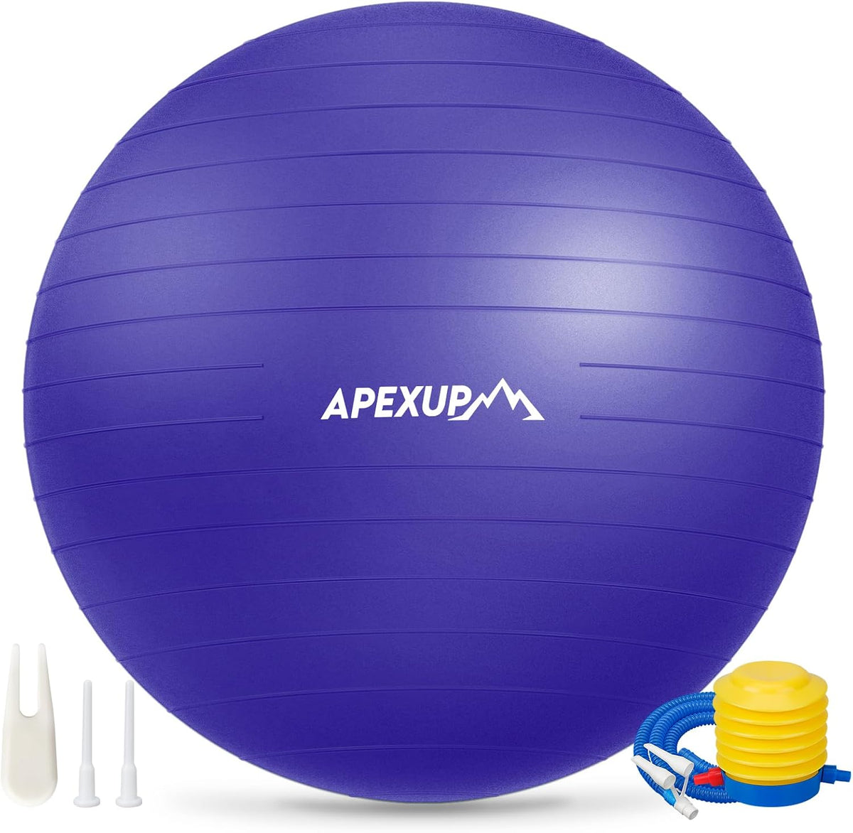 APEXUP Yoga Ball, 660 lbs Anti-Burst Exercise Ball with Pump, 5 Sizes