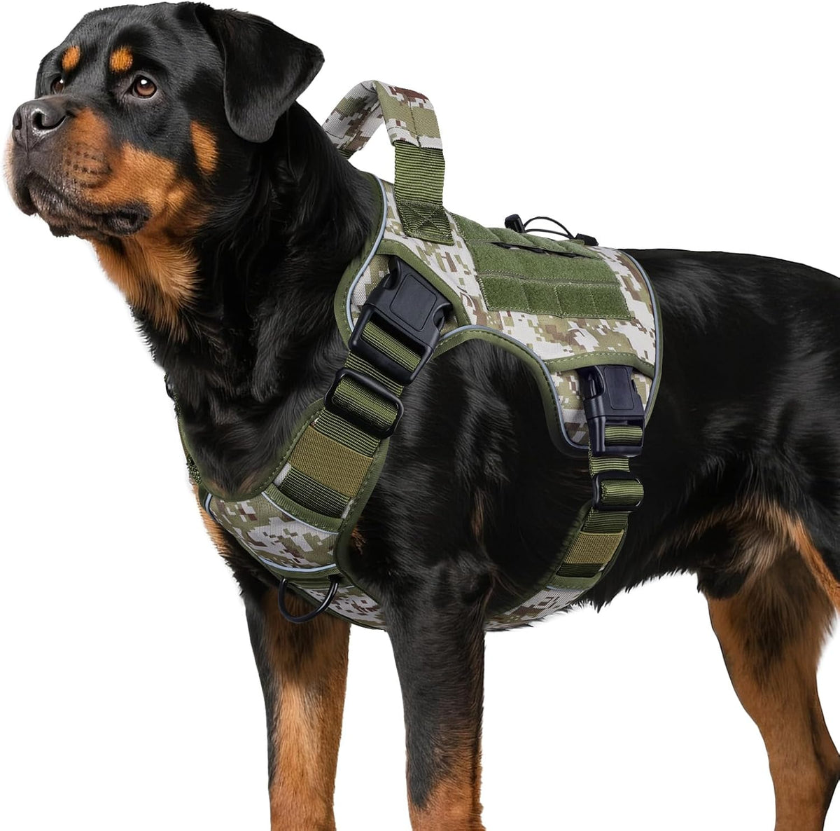WINGOIN Tactical Dog Harness for Large Dogs,No Pull Heavy Duty Dog Harness