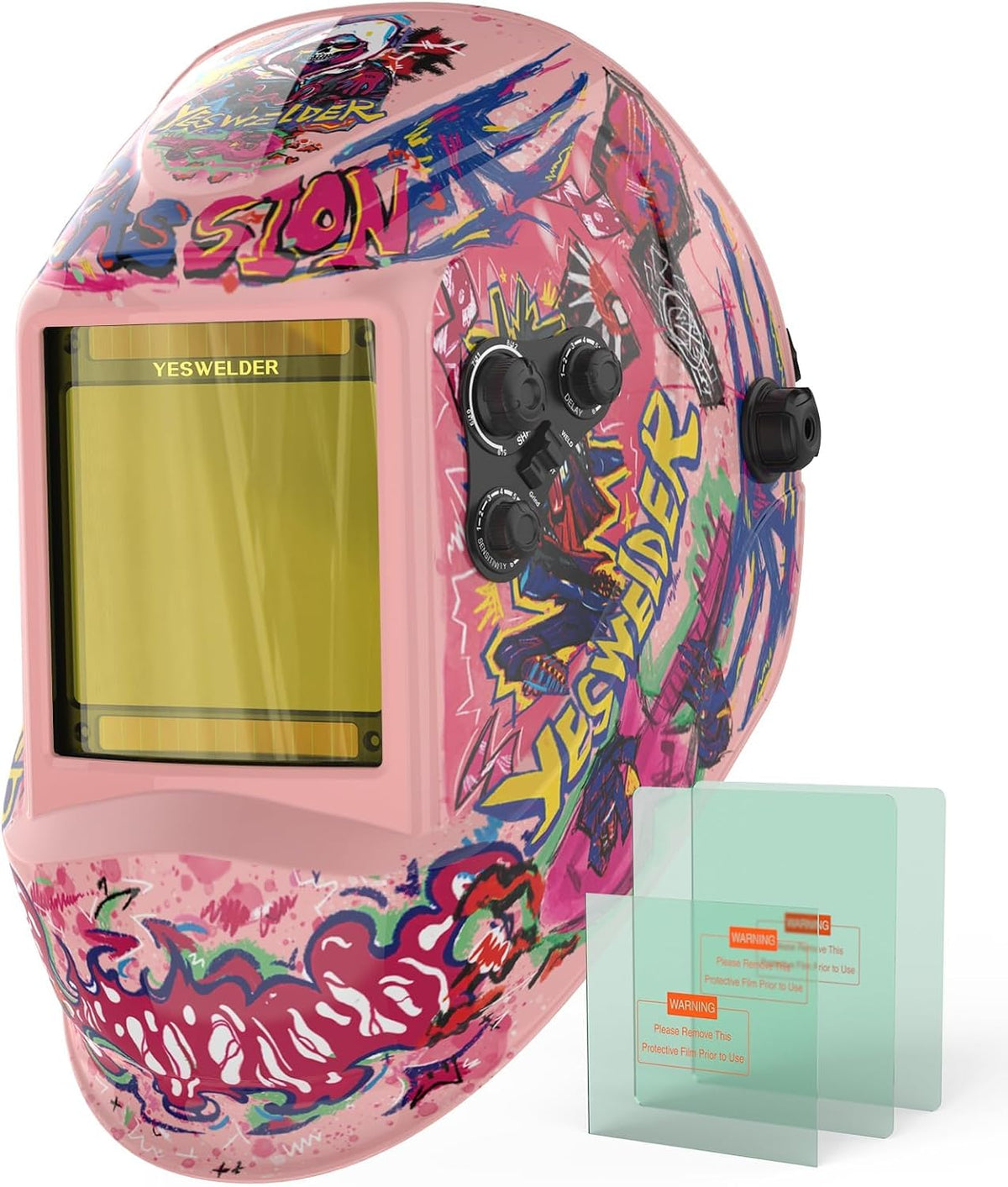YESWELDER Auto Darkening Welding Helmet, Large View, LYG-M800H