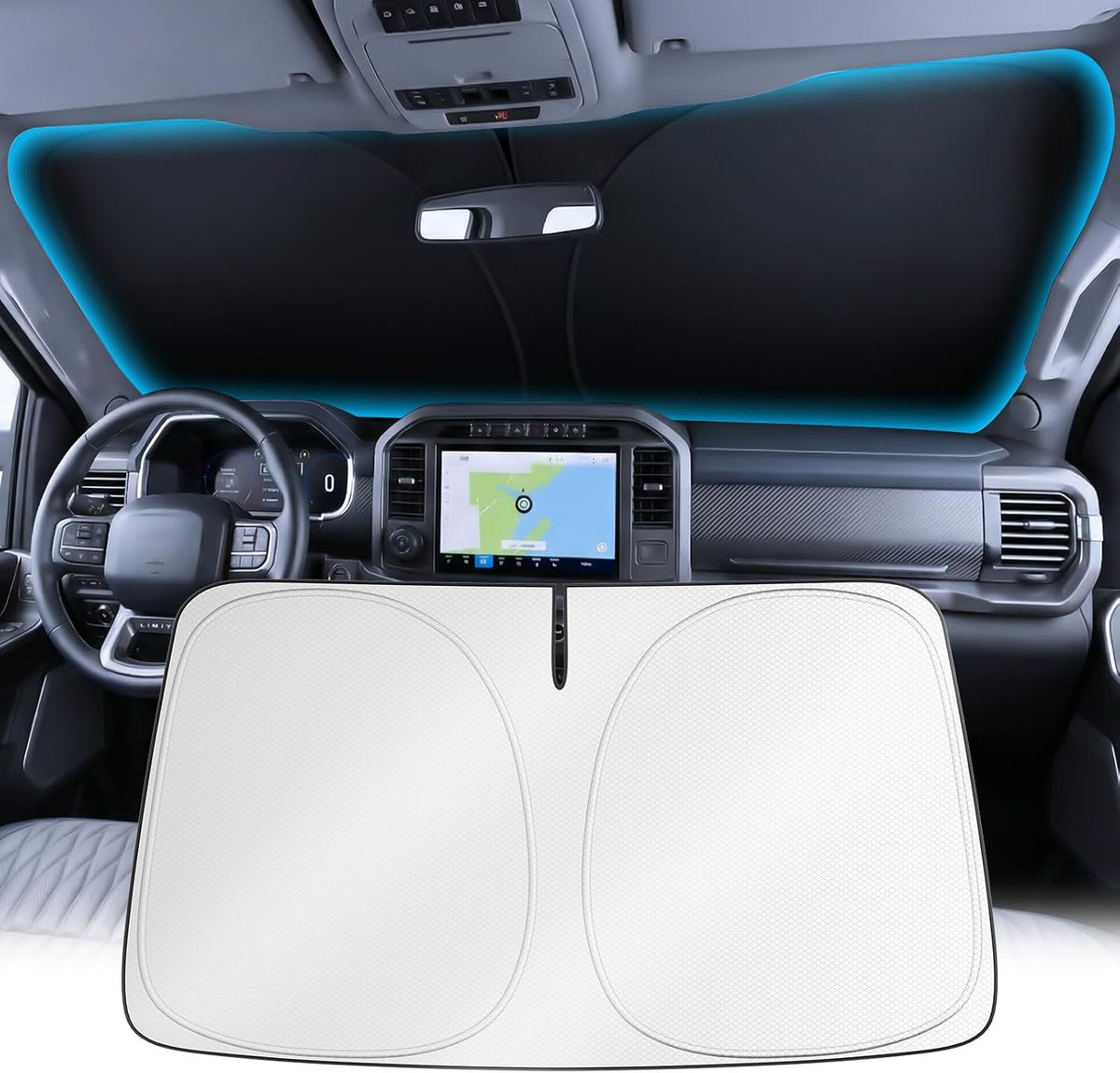 Wigoo for Tesla Model Y/YL 2020-2026 Windshield Sunshade, Keeps Cool