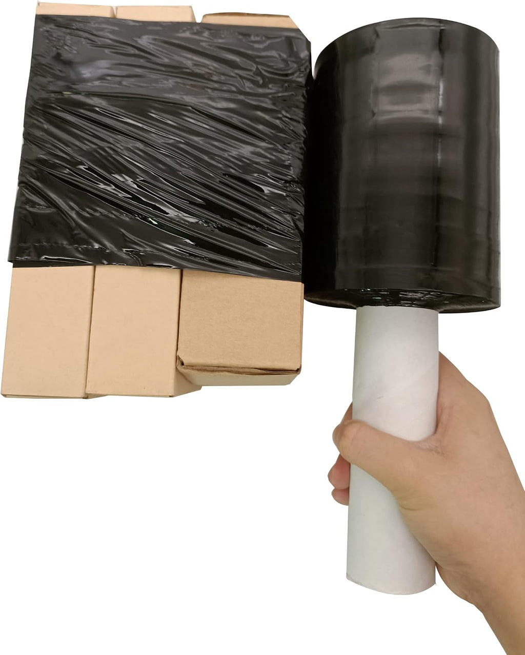 Clear Stretch Wrap 6"×1000' Plastic Wrap Roll for Moving Shipping Wrap