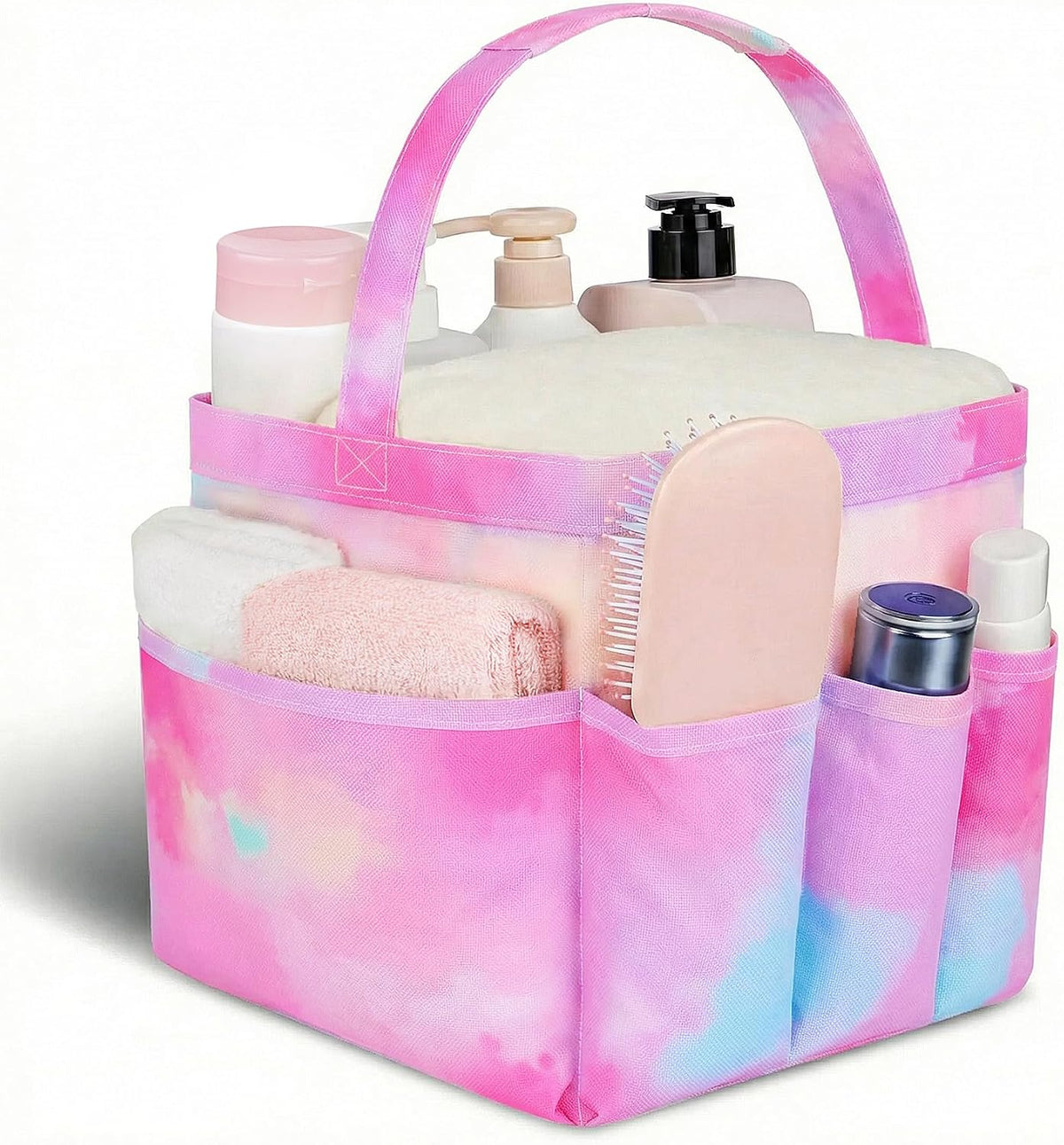 Mesh Shower Caddy Portable - 9 Pockets for College Dorm Room Essential