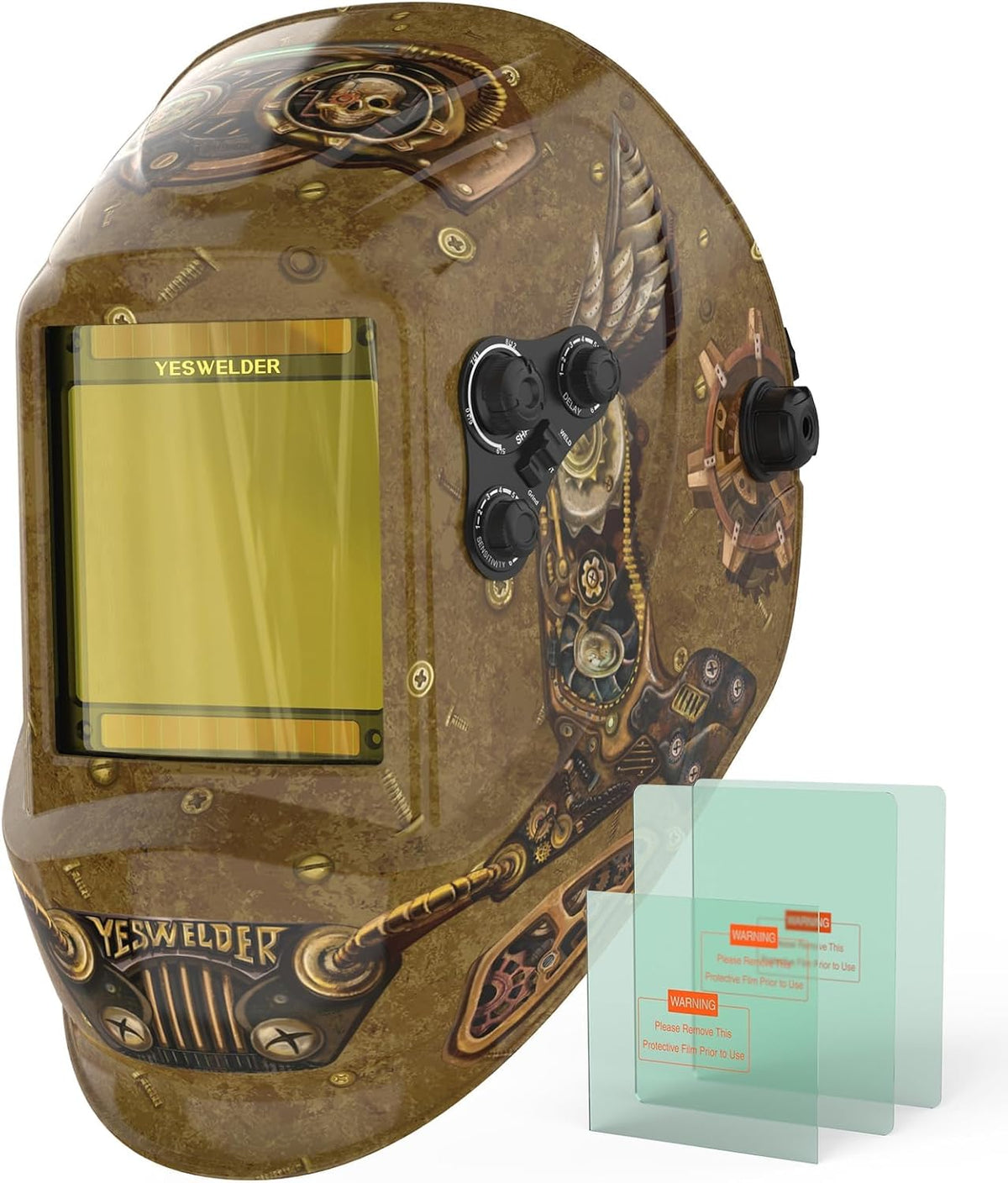 YESWELDER Auto Darkening Welding Helmet, Large View, LYG-M800H