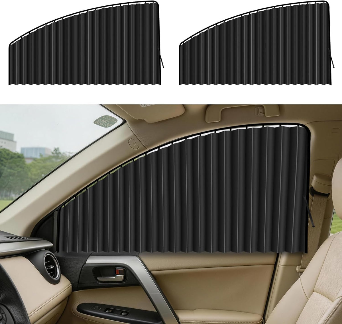 ZATOOTO Magnetic Car Window Shades 4PCS, Car Window Covers Ultimate Privacy