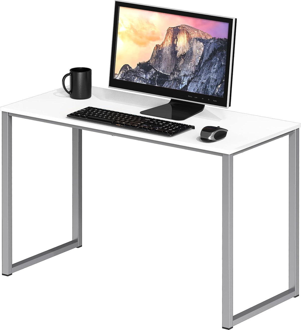 SHW Mission 40-Inch Home Office Computer Desk, Black