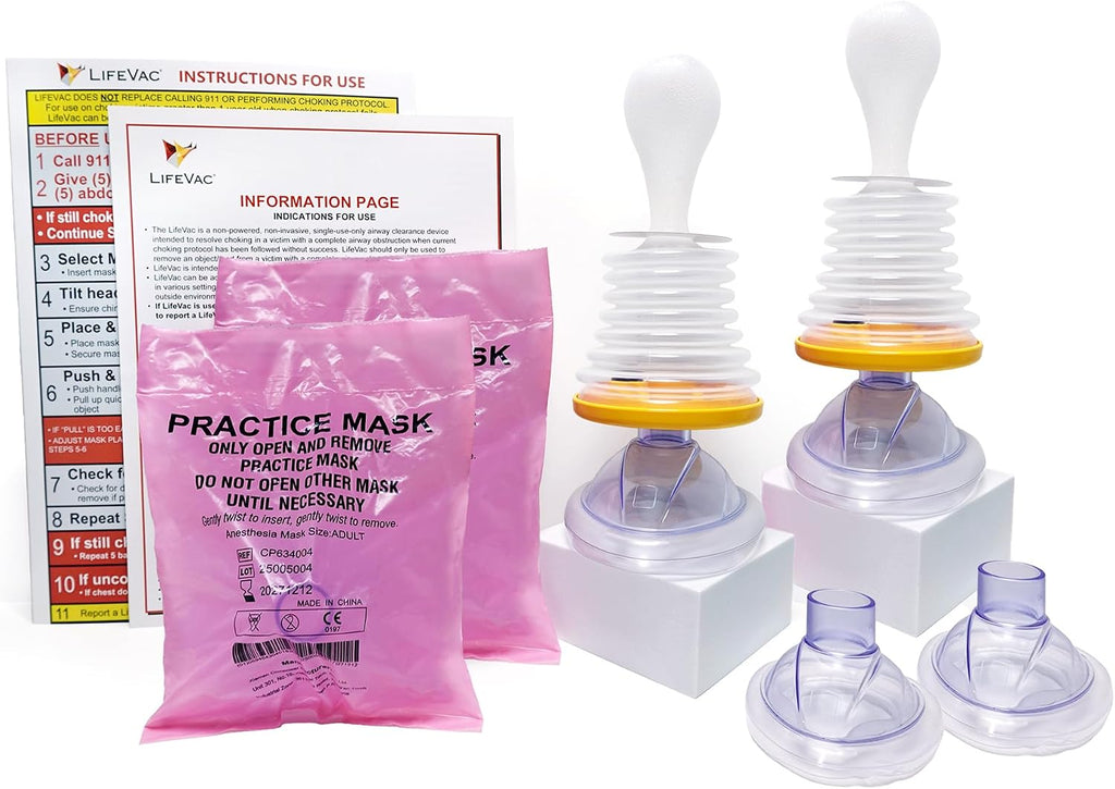LifeVac Home Kit - Portable Suction Rescue Device, First Aid Kit for Kids and Adults, Portable Airway Suction Device for Children and Adults