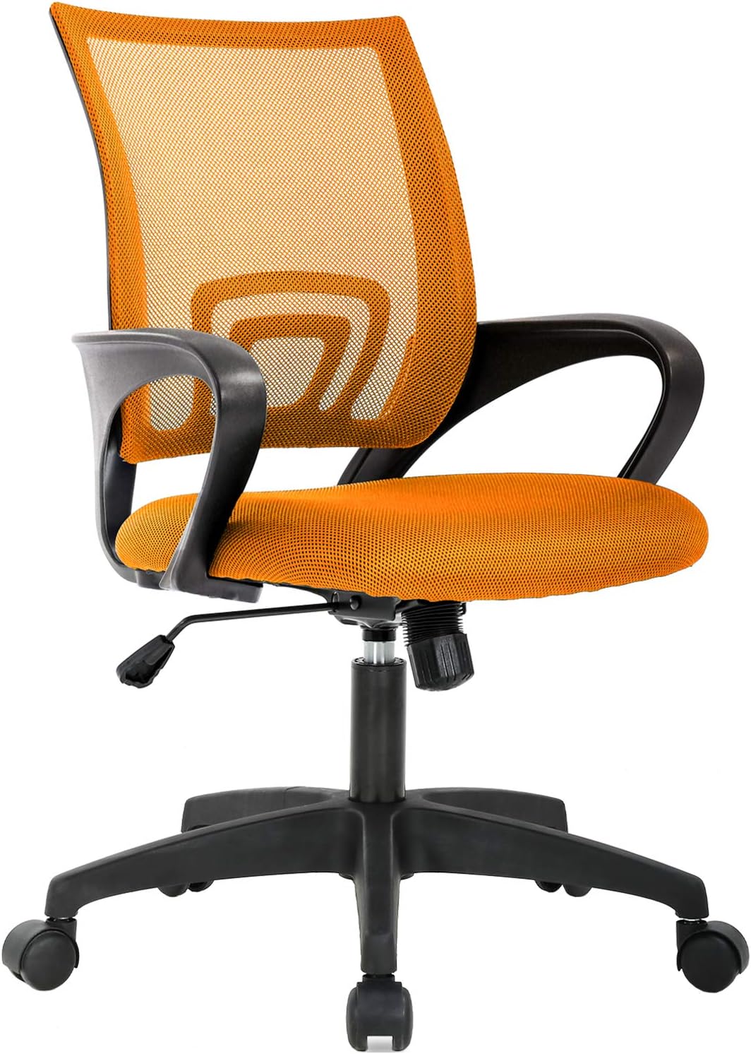 BestOffice Ergonomic Office Chair | Mid-Back Swivel Desk Chair | Dark Black
