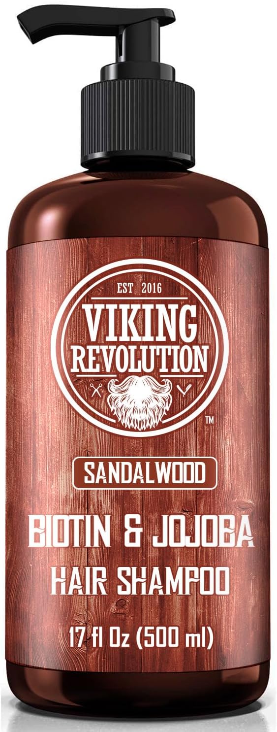 Viking Revolution Hair Shampoo & Conditioner Set for Men - Sandalwood 17 oz