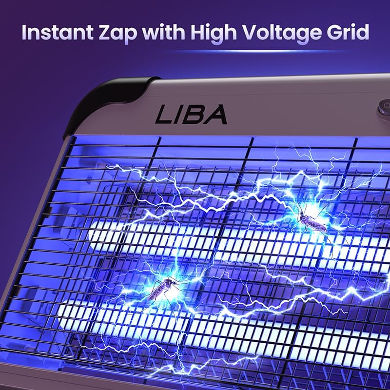 LiBa Bug Zapper 2800V Indoor, with 2 Extra Replacement Bulbs