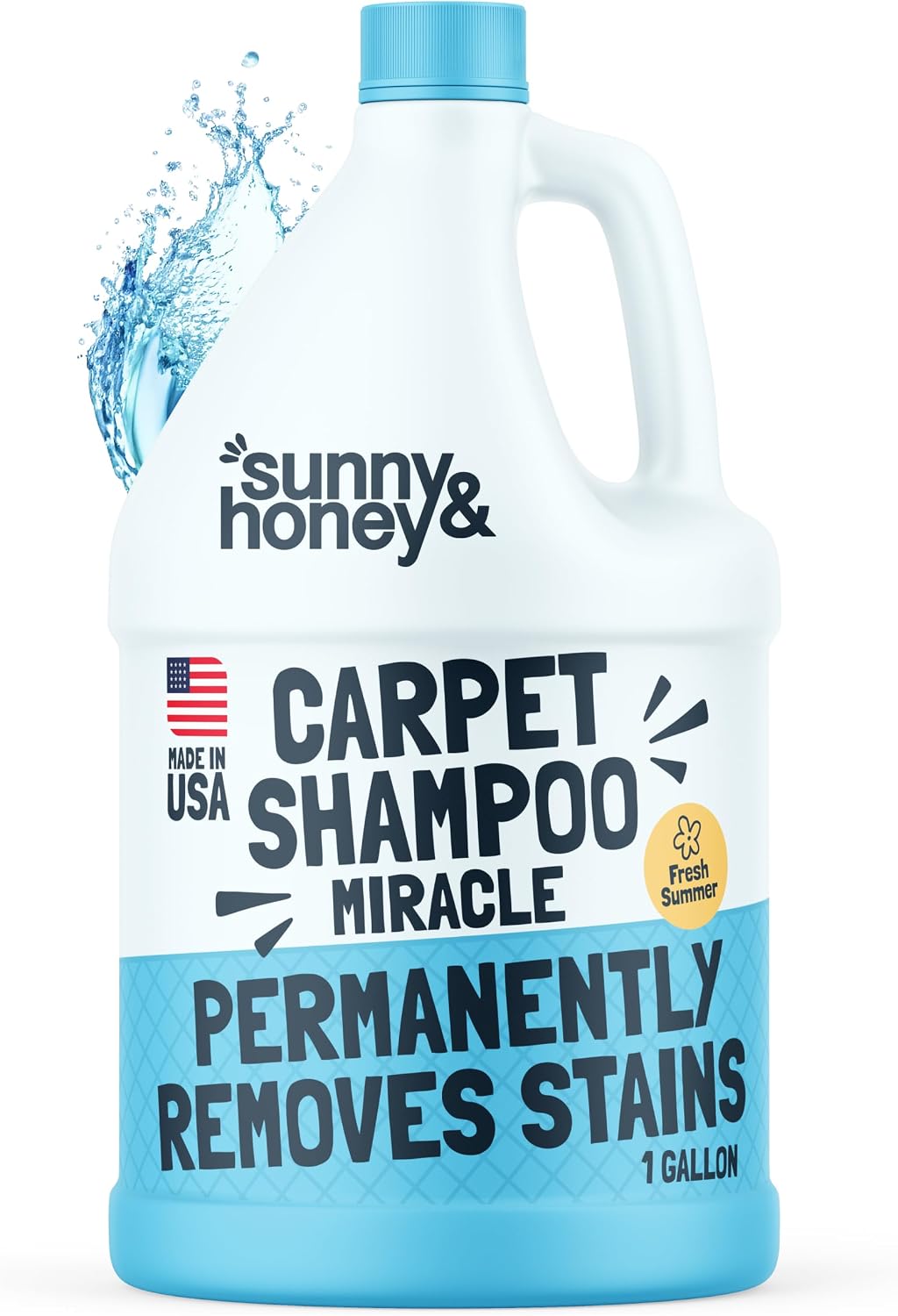 Sunny & Honey Carpet Cleaner Shampoo Solution for Machines, 32floz Summer