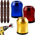 3Pcs Screwdriver Head Magnetic Ring with 3Pcs Ph2 Screwdriver Bit Set, Removable Household Tool for Drills| Universal Bit Holder for Hex Screwdrivers & Power Bits | Alloy Screw Holder for DIY Repair