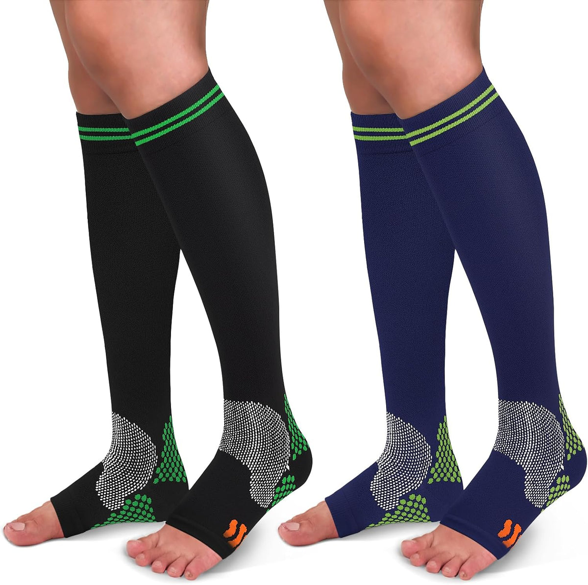 30-40mmHg Medical Graduated Compression Socks for Women&Men Circulation-Compression Stockings-Knee High Socks for Support,Hiking,Running