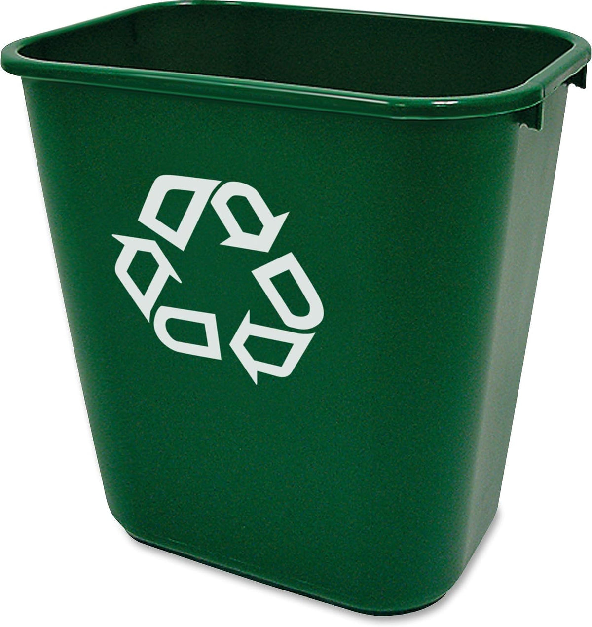 Rubbermaid Commercial Products Deskside Wastebasket/Trash Can, 10.25-Gallon/41-Quart, Gray, Plastic, Garbage Can for Home/Office, Fits Under Desk/Sink/Cabinet