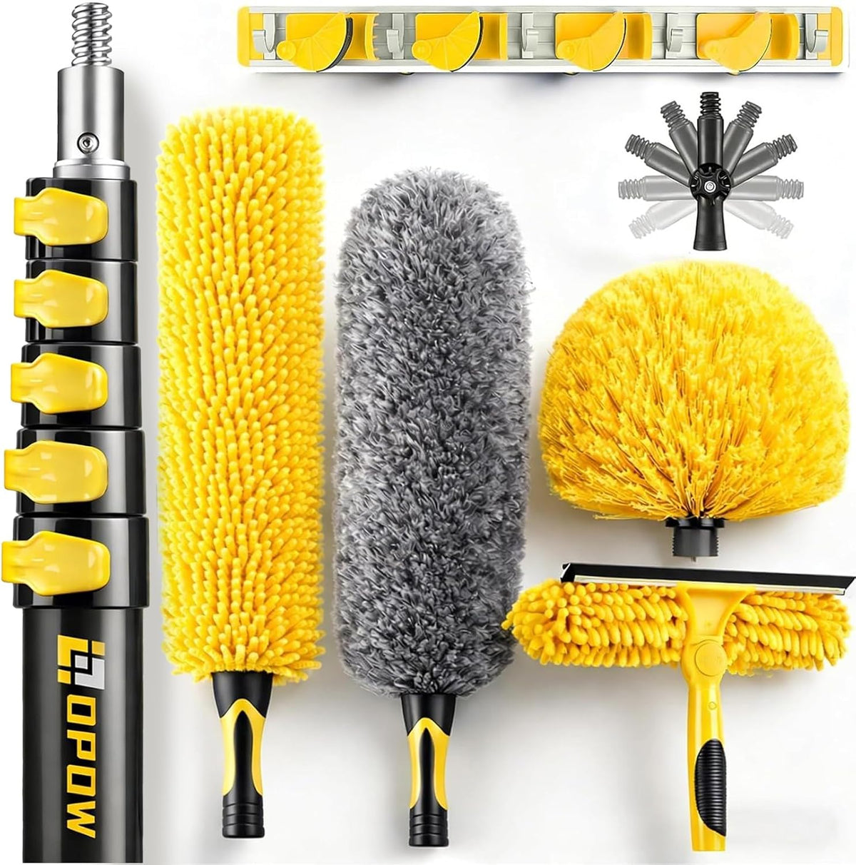 20 Foot High Ceiling Duster Kits with 5-12ft Heavy Duty Extension Pole