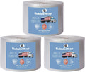 4 large rolls of Bubble Wrap total 700 feet, small bubbles 3/16 cushioning, 700 ft, heavy duty, perforated Every 12" Made in the USA by American Bubble Boy, bulk packaging wrap for moving and shipping