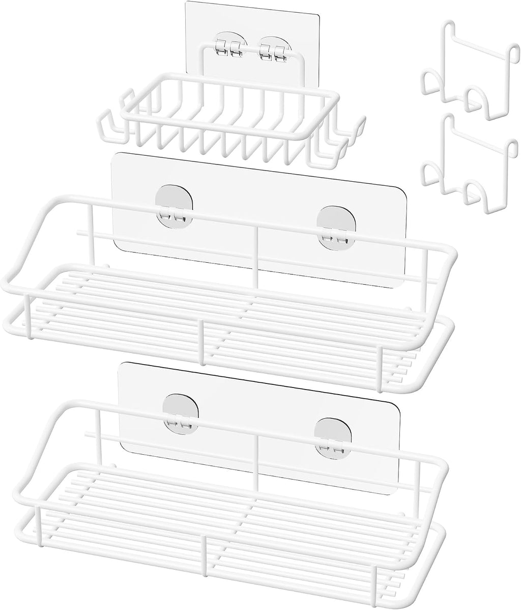 Nieifi Shower Caddy Adhesive, Shower Shelves, Shampoo Holder for Bathroom