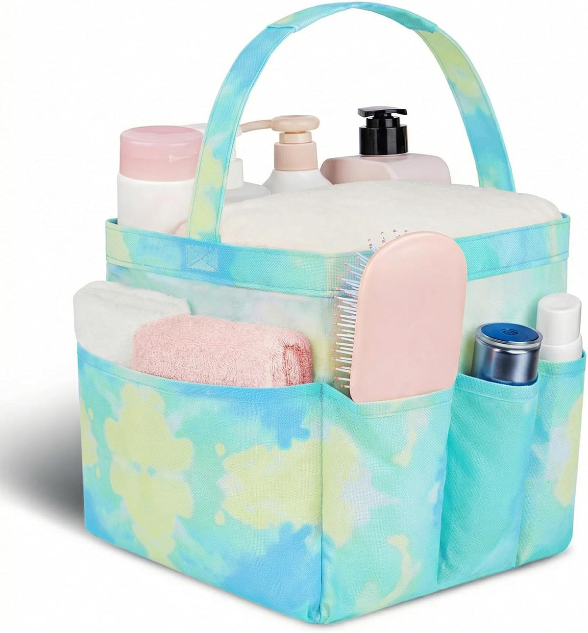Mesh Shower Caddy Portable - 9 Pockets for College Dorm Room Essential