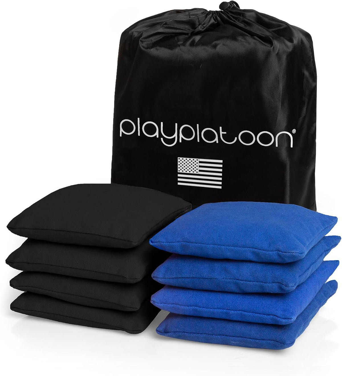 Play Platoon Cornhole Bags Set of 8 Regulation Size & Weight Duck Cloth