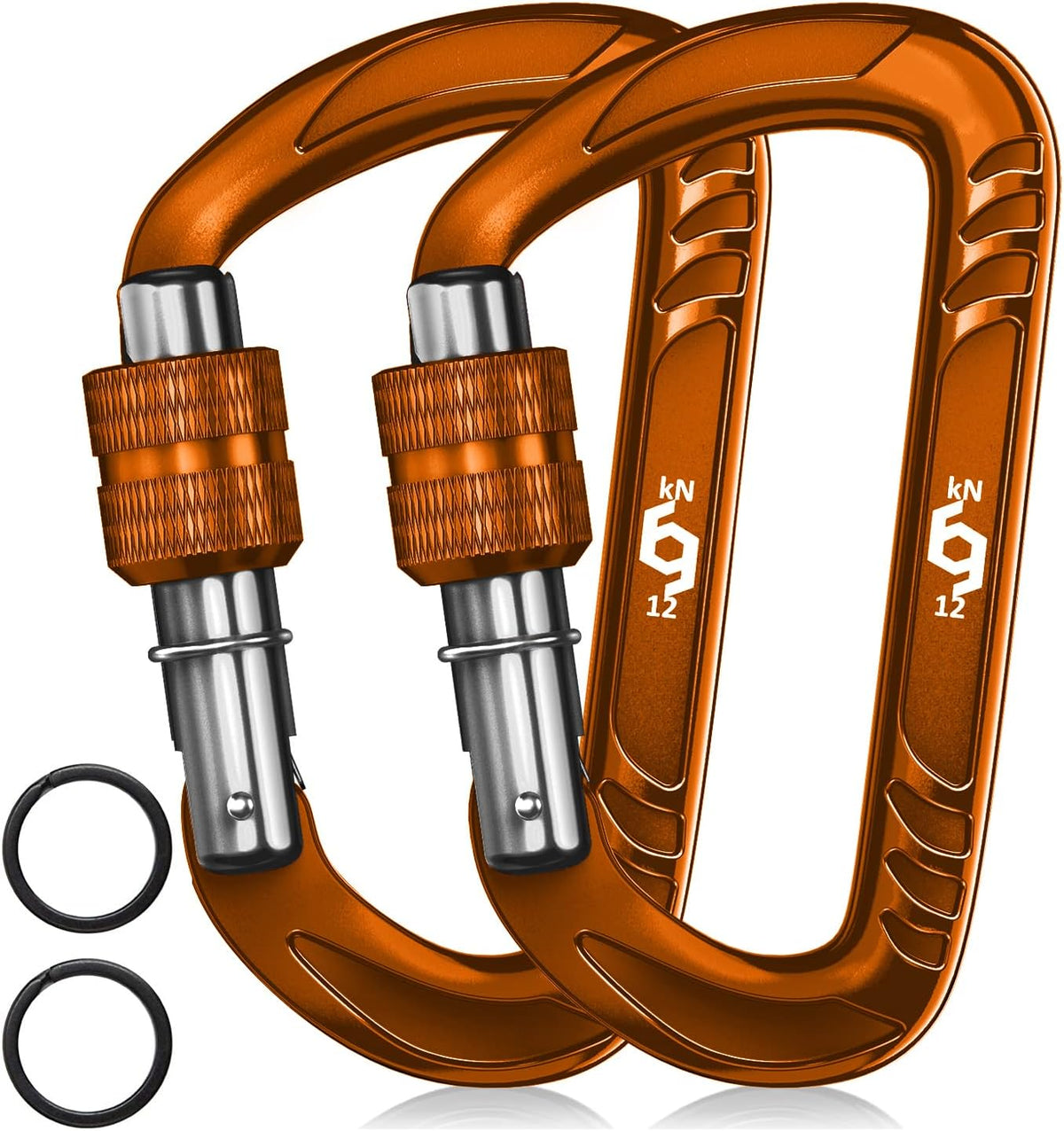 Rhino Produxs 12kN (2697 lbs) Heavy Duty Carabiner Clips