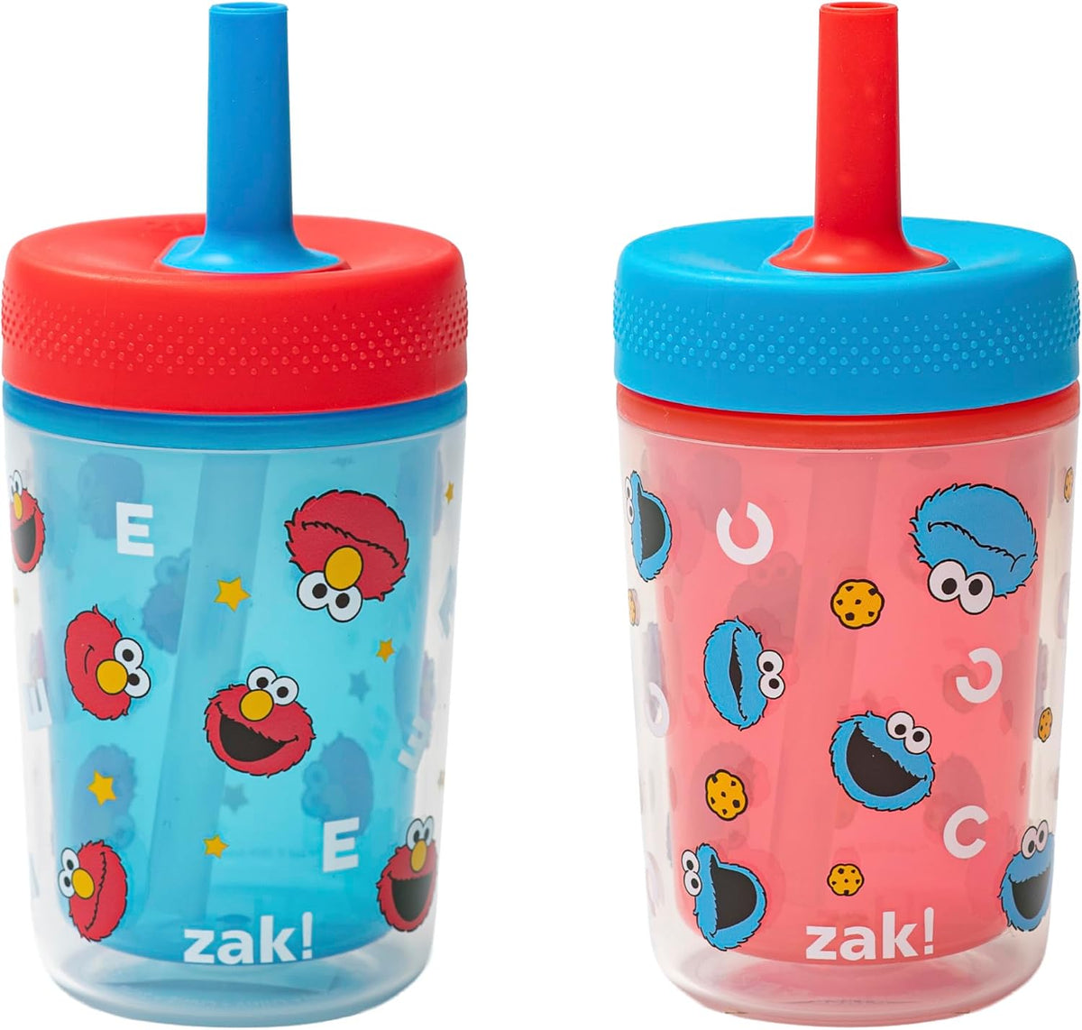 Zak Designs Barnyard Harvest Capri 9oz Leak-Proof Toddler Cups, 2-Pack