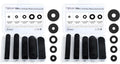120Pcs Flat Rubber Washers Assortment Kit,16/18/20/25/30mm Black Washer,Vibration Absorbing Pads Sealing Rubber Washers for Faucets Garden Bolts Screws Hose Plumbing Shower Head- 5 Sizes