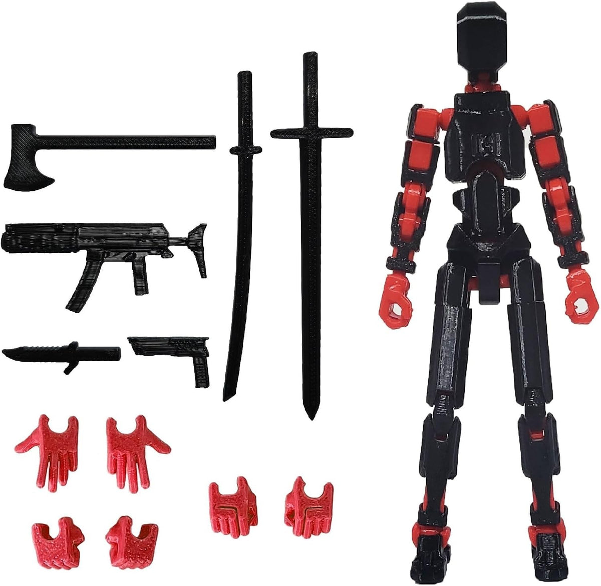FoxVilla Titan 13 3D Printed Action Figure, Assembled Dummy 13 (Golden)