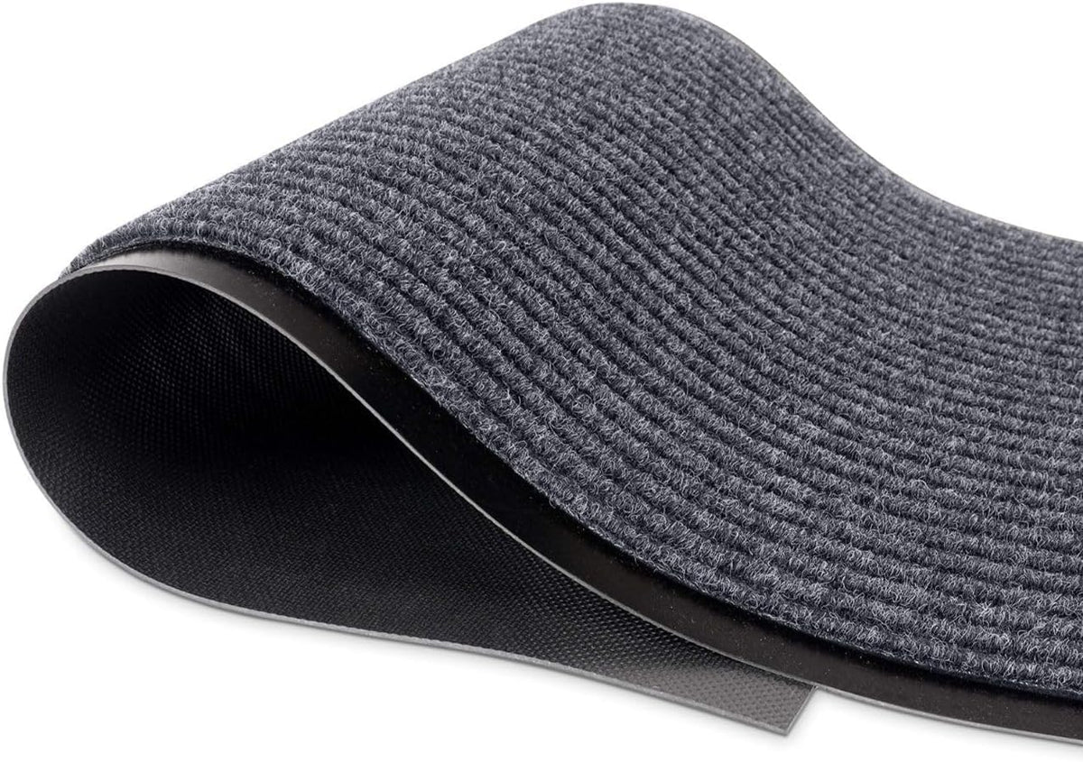 Commercial Floor Mat, Heavy Duty Indoor Outdoor Door Mat, 3x5 Feet Grey, Waterproof Entrance Mat, Non-Slip Backing Rug for Office, Store, Warehouse, Hallway, Garage & Entryway
