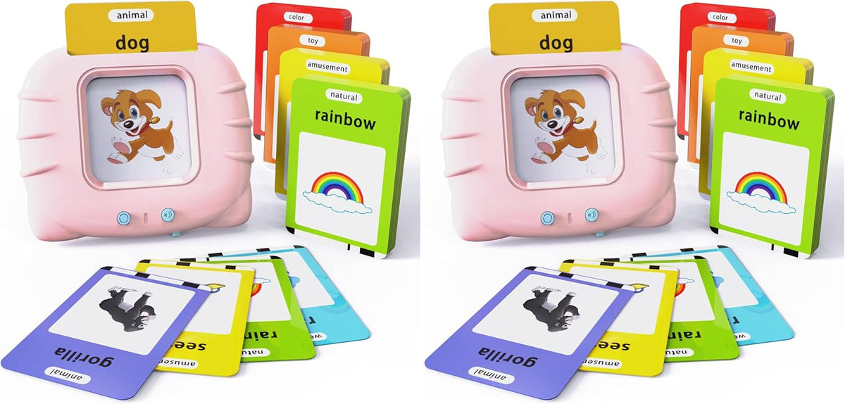 Lapare Audible Learning Toy with Music for Toddler Age 1 2 3 4 5, 520 Sight Words Flash Cards Kindergarten Toy for Boys to Learn Alphabet Number Color Shapes and More
