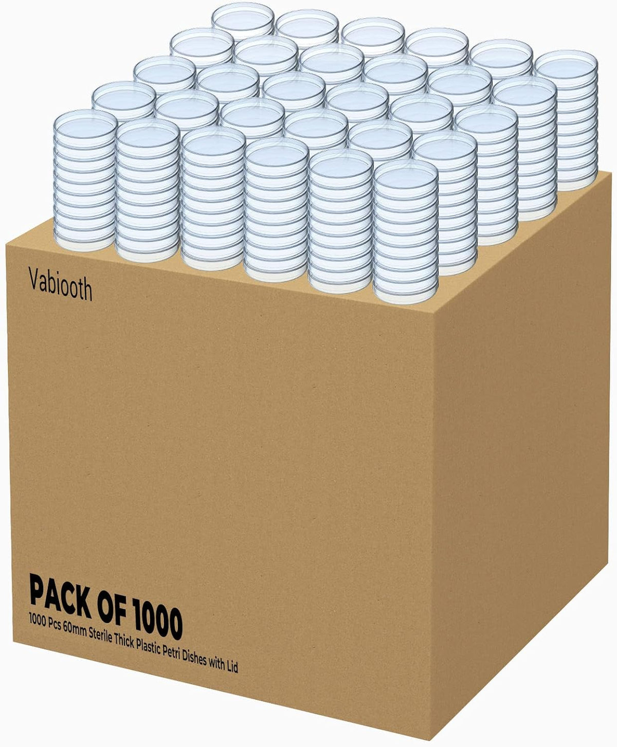 6 Packs Agar Petri Dishes Home Mold Test Kit, Science Project Kit, Mushroom Grow, Potato Dextrose Agar Plates Test HVAC System,Home Surfaces, Air Quality Includes Detailed Mold Identification Guide