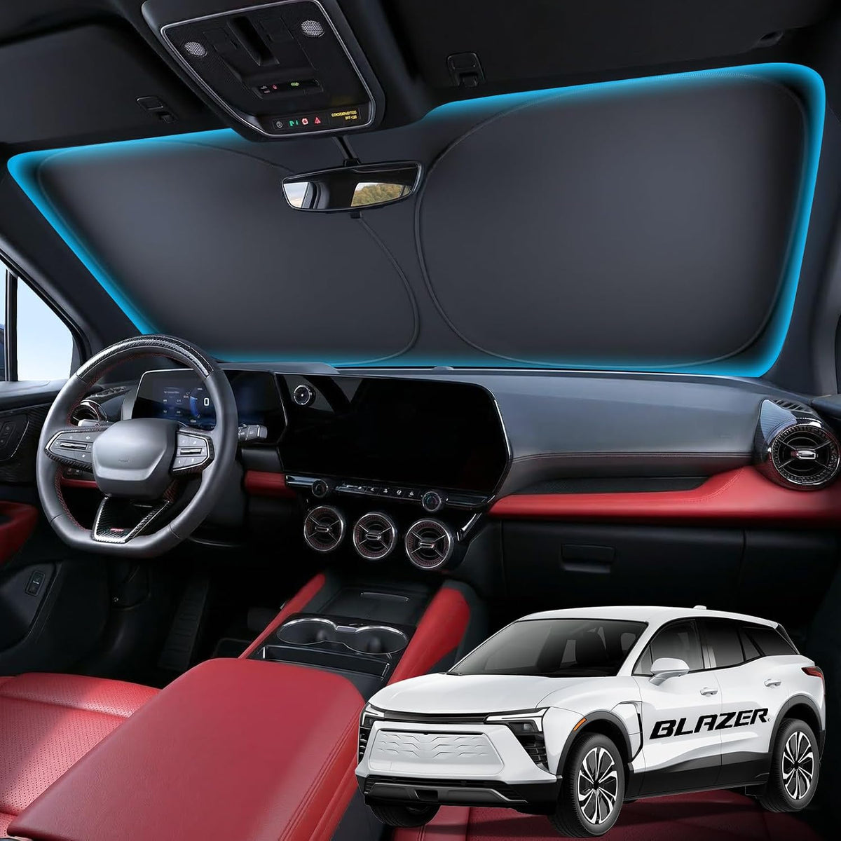 Wigoo for Tesla Model Y/YL 2020-2026 Windshield Sunshade, Keeps Cool
