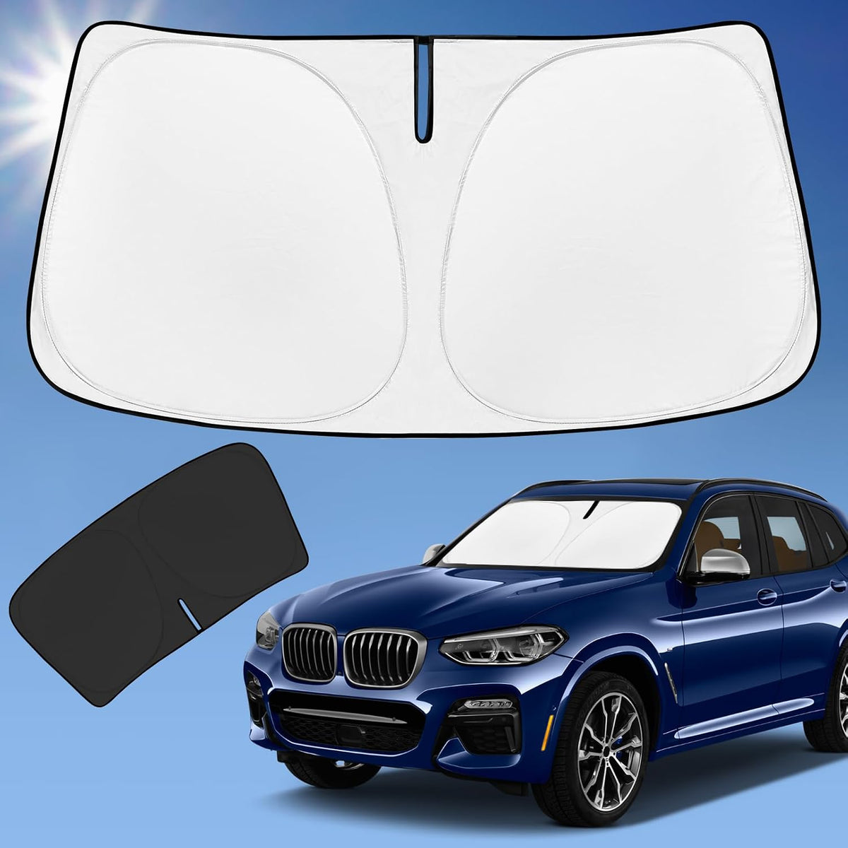 for Toyota Tacoma 2016-2024 2025 2026 Sun Shade Sunshade Windshield Cover