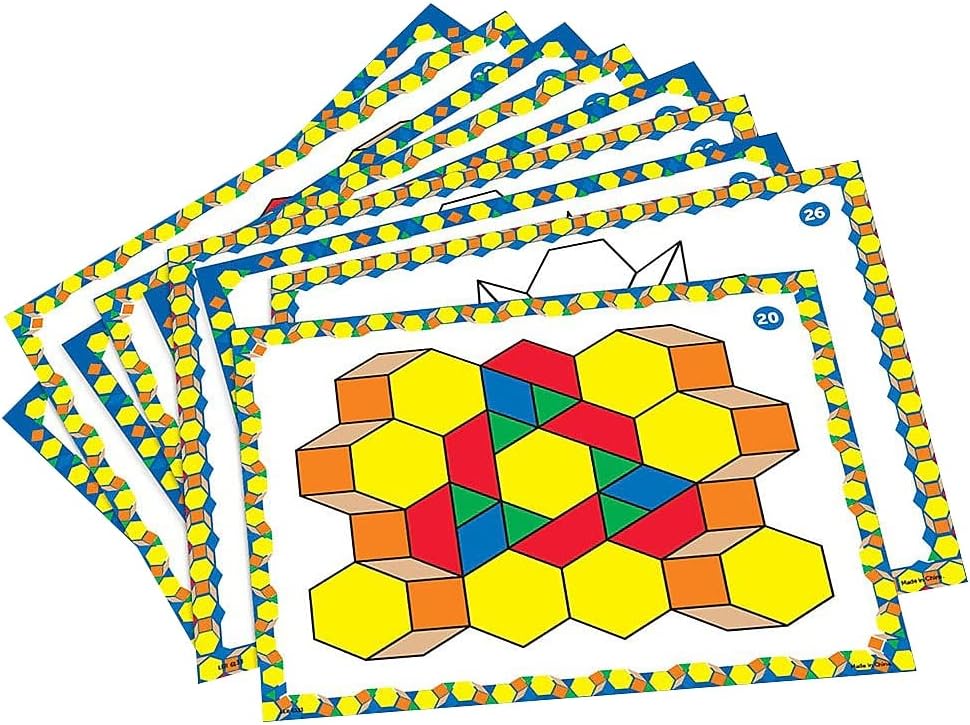Learning Resources Pattern Block Design Cards