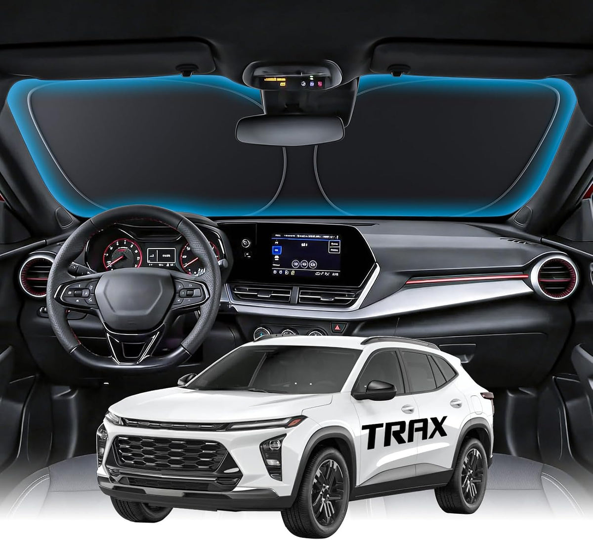 Wigoo for Tesla Model Y/YL 2020-2026 Windshield Sunshade, Keeps Cool
