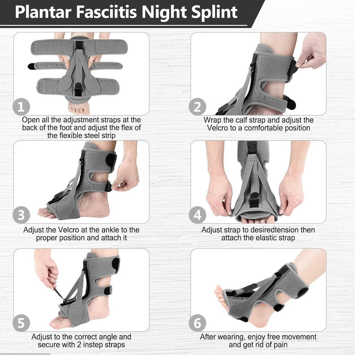 Plantar Fasciitis Night Splint,Plantar Fasciitis Relief,Women & Men