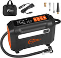 ROCGORLD R8 Tire Inflator Portable Air Compressor, DC 12V Air Compressor Portable with Large Dual Digital Screen, 3X Faster Inflation Air Pump for Car, Bike, Ball, Motor