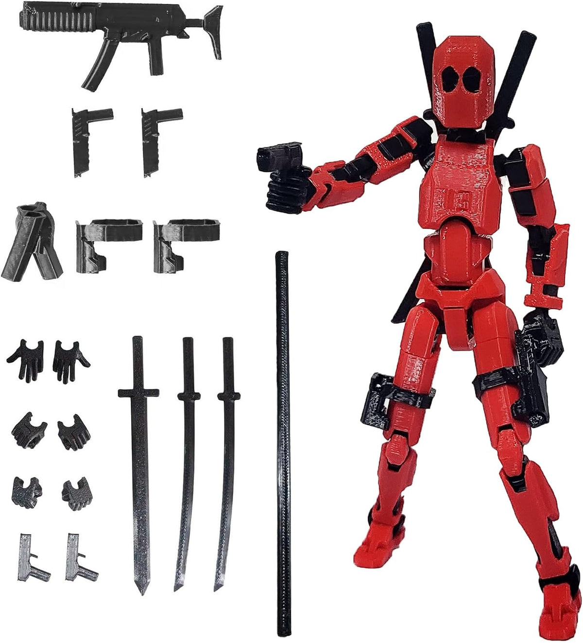 FoxVilla Titan 13 3D Printed Action Figure, Assembled Dummy 13 (Golden)