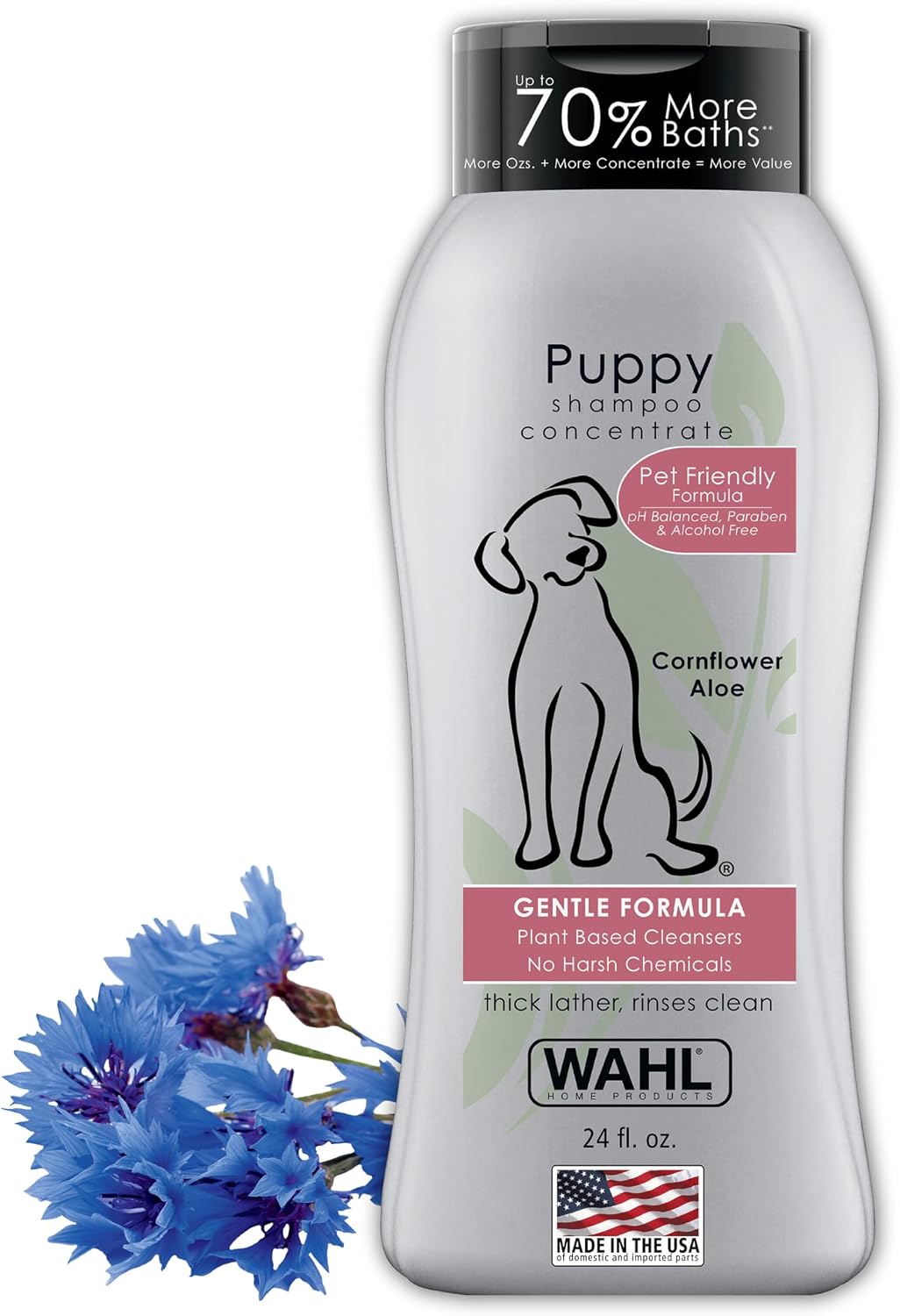 Wahl USA Whitening Dog Shampoo for Pets, Brightens Coat, White Pear, 24 oz