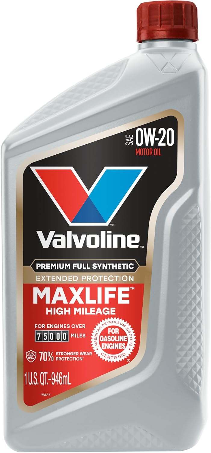 Valvoline High Mileage with MaxLife Technology SAE 10W-40 Synthetic Blend Motor Oil 5 QT