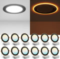 Amico 12 Pack 6 Inch LED Recessed Light with Night Light, 5CCT, 1100LM