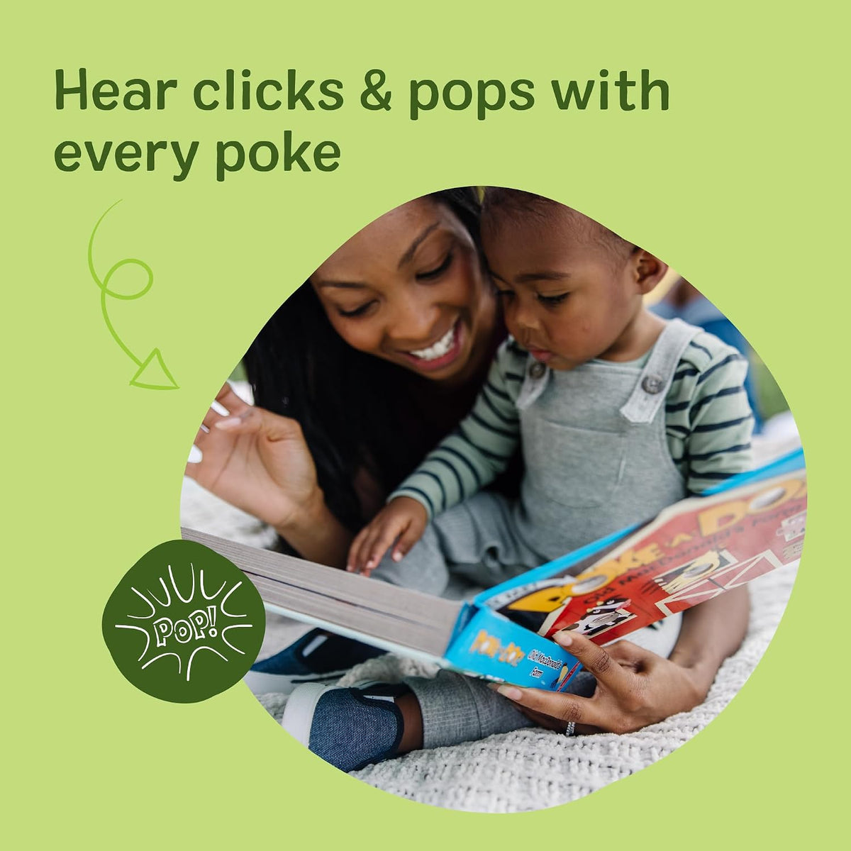 Melissa & Doug Poke-a-Dot! Old MacDonald’s Farm, Interactive Children's Board Book with Buttons to Pop, Educational Sensory Toy for Toddlers & Preschoolers Ages 3+ - FSC Certified