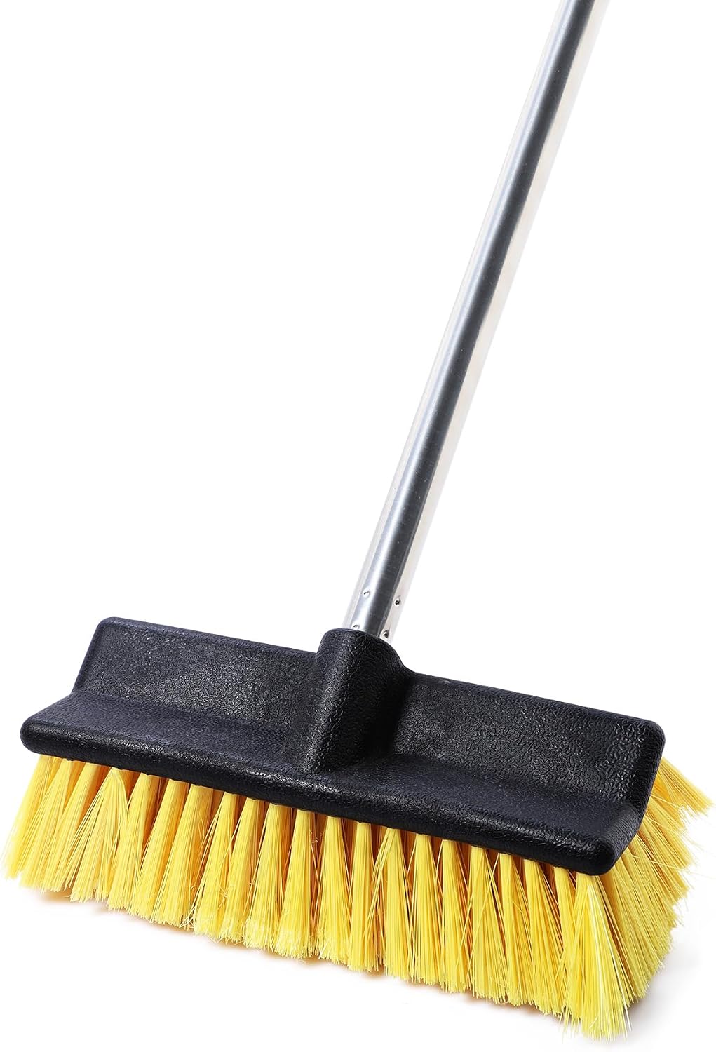 Yocada Deck Brush with 4-Section Extendable Handle Floor Scrub Brush