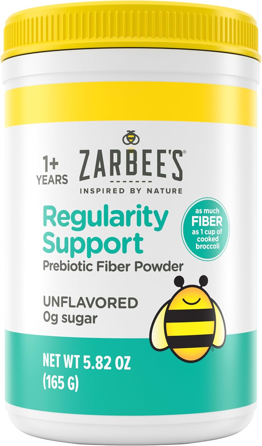 Zarbee's Kids Regularity Support Prebiotic Fiber Powder, 5.82 oz