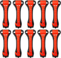 SINSEN Car Safety Hammer Set of 2 Emergency Escape Tool Auto Car Window Glass Hammer Breaker and Seat Belt Cutter Escape 2-in-1 for Family Rescue & Auto Emergency Escape Tools