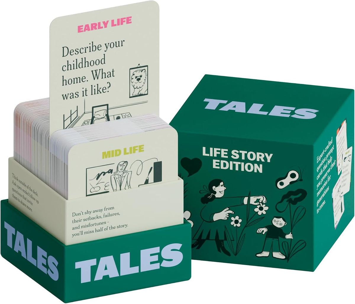 TALES 150 Conversation Cards, Kids Edition, Road Trip Game, Family Bonding