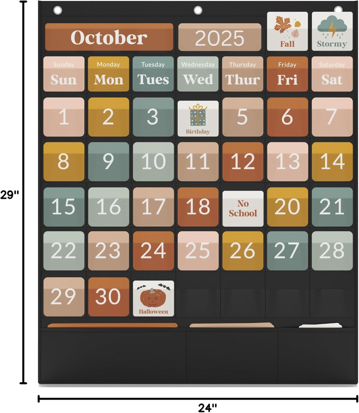 The Ultimate Classroom Calendar Pocket Chart for Kids - Educational Cards